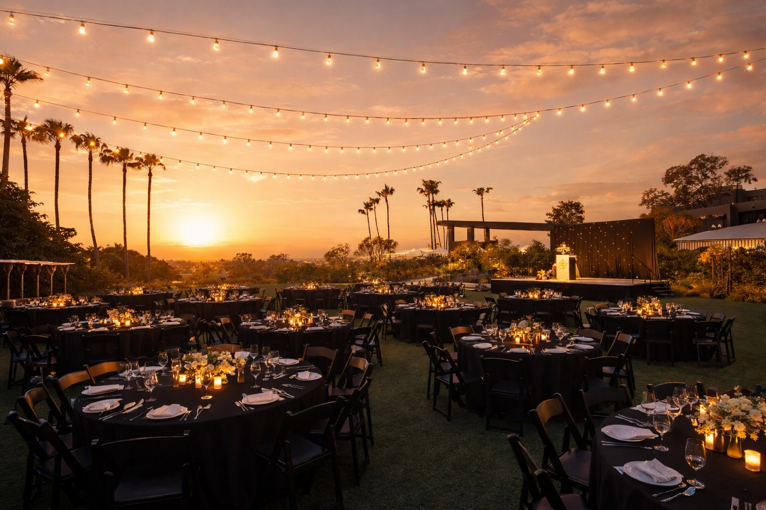 Awards Ceremony – Formal Dinner Setting