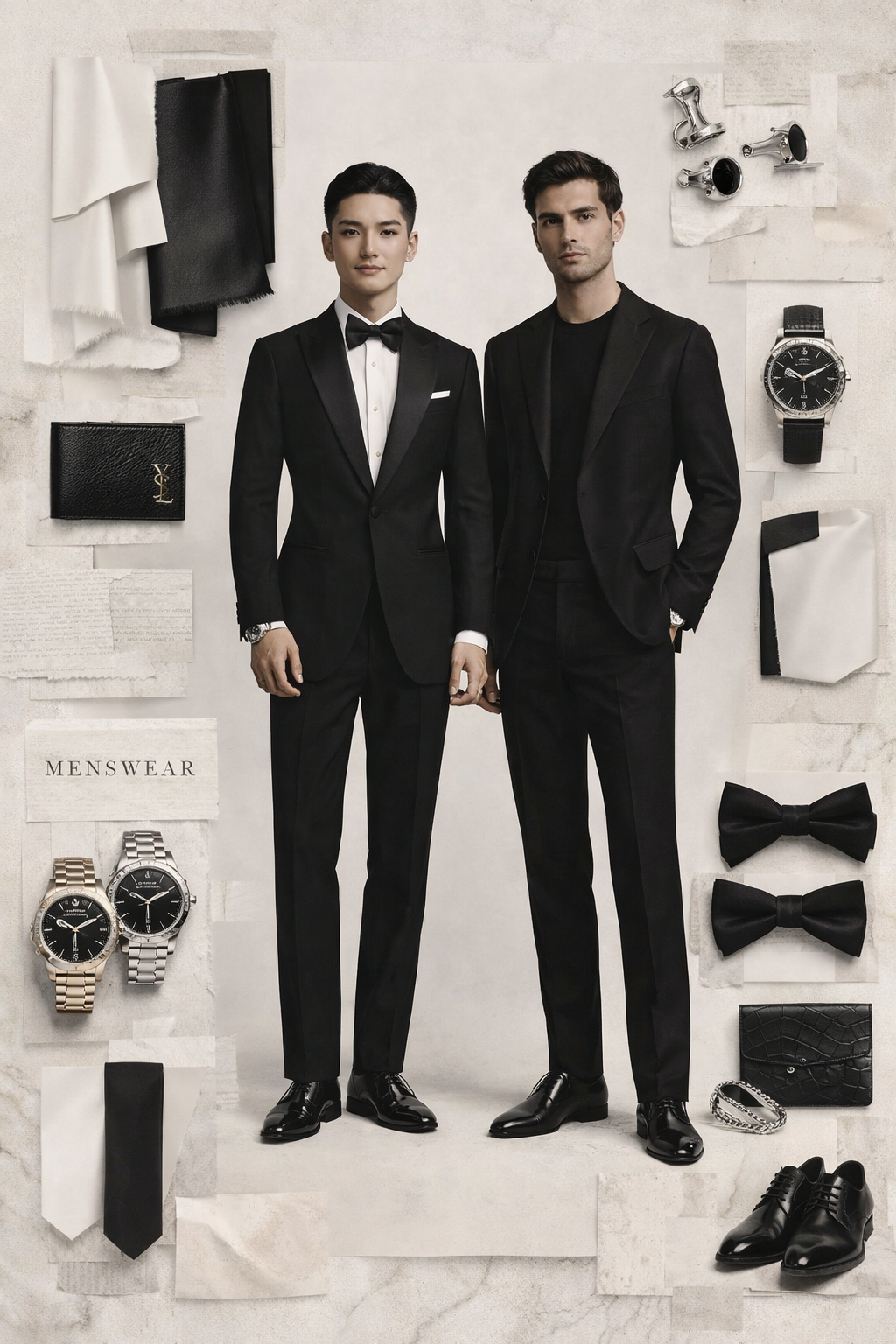 Black & White Affair – Men's Style Mood Board