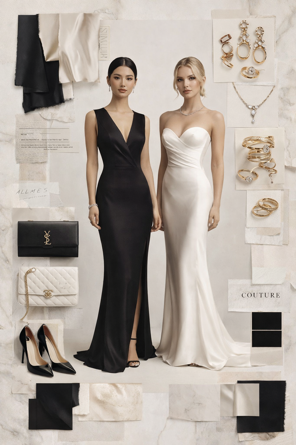 Black & White Affair – Women's Style Mood Board
